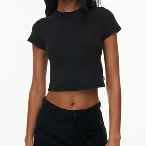 TNA Classic Black Women's Crop Top